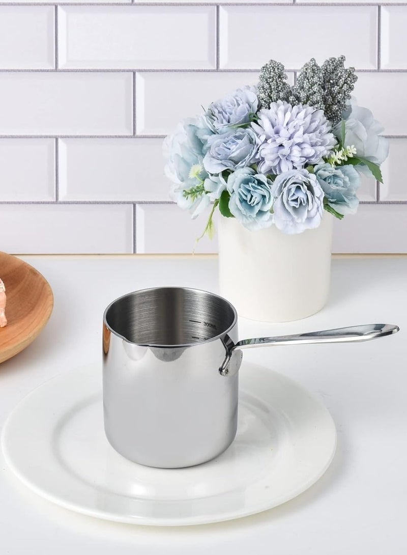 بن شيهون أبوعمر جزوة او ركوة وكنكة لصنع القهوة او لاذابة الزبدة استانلس استيل - Image 5