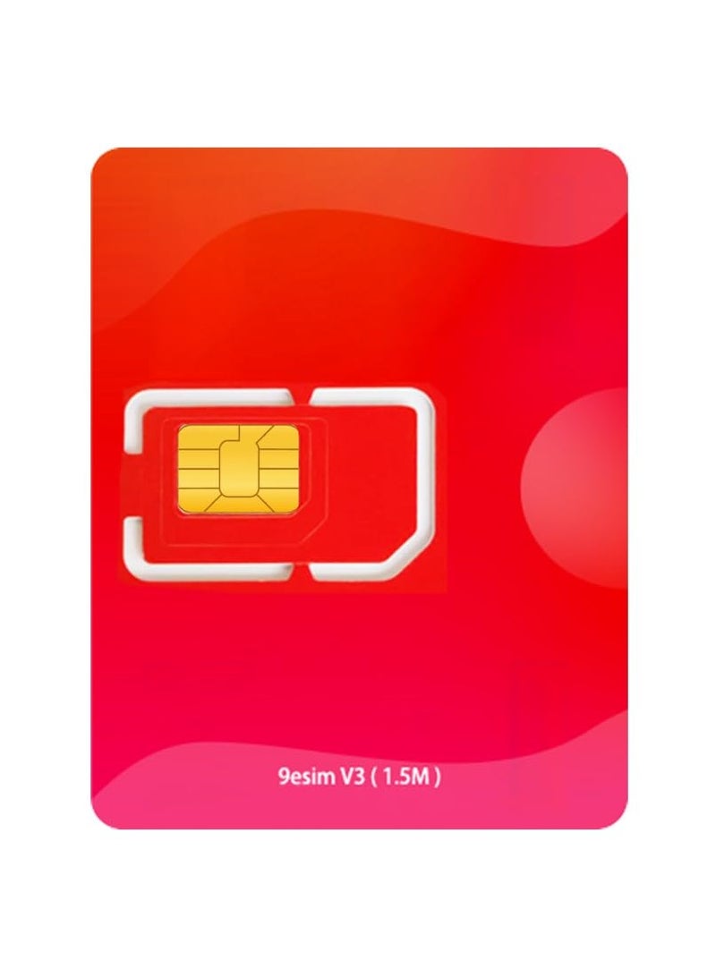 9eSIM V3 eSIM Adapter Write Card – Physical eSIM to SIM Converter, Unlimited Profile Downloads, STK Menu Switching, Android App Profile Management, Compatible with iOS, Android & Routers (Without Reader) - Image 1