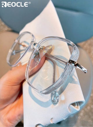 Women's Anti-Blue Light Reading Glasses Portable Fashion Ultra Light Reader Large Frame Multifocal Glasses Computer Readers - view 3
