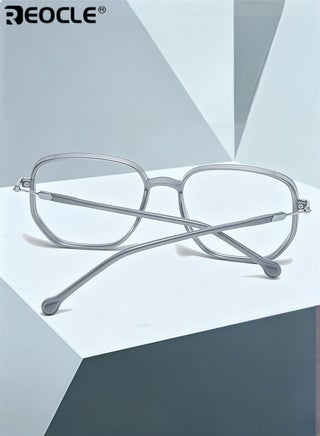 Women's Anti-Blue Light Reading Glasses Portable Fashion Ultra Light Reader Large Frame Multifocal Glasses Computer Readers - view 5