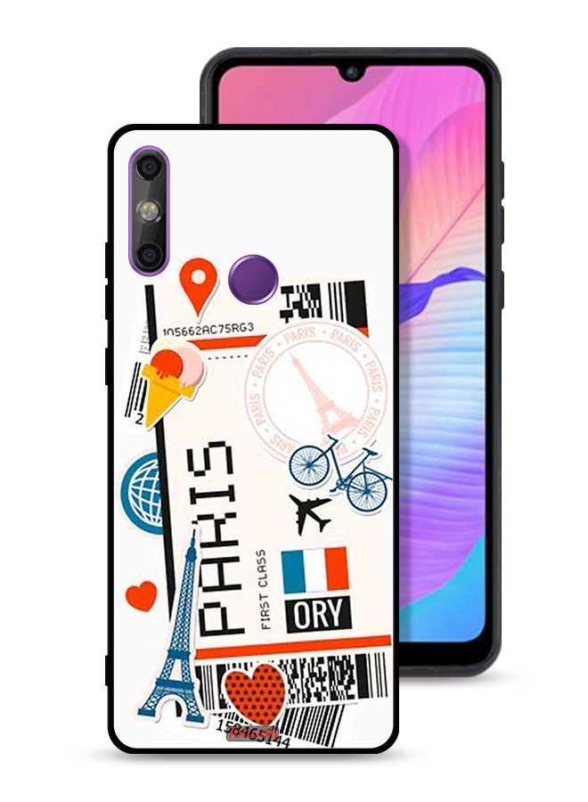 Tolwak Huawei Enjoy 20e Protective Case Cover Paris Sticker - Image 1