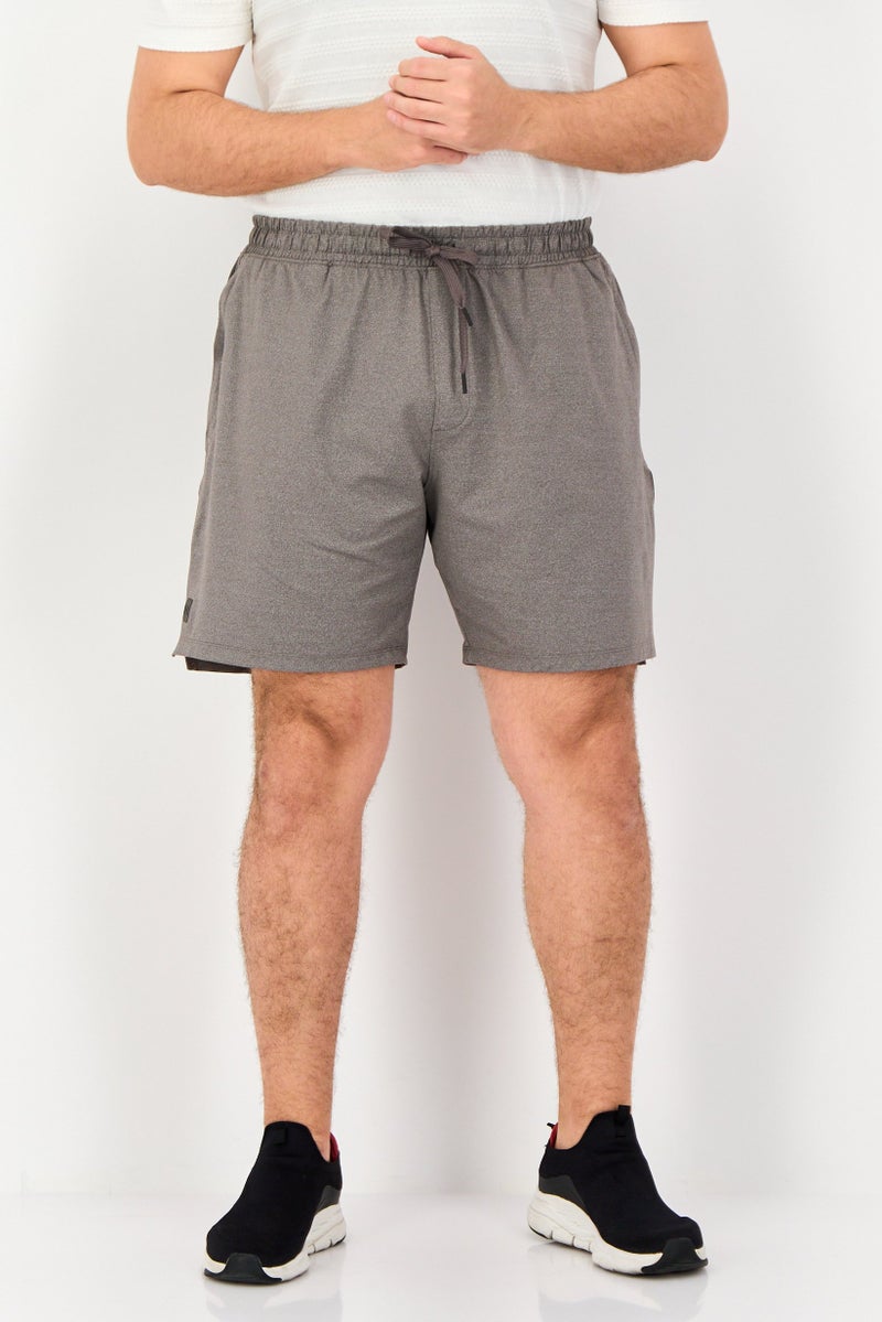 UNDER ARMOUR Men Sportswear Fit Training Shorts, Heather Grey - Image 1