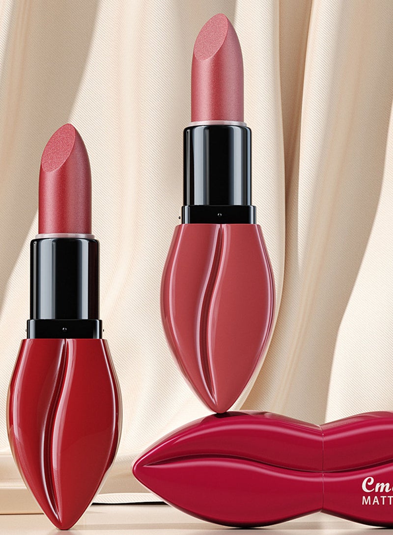 CmaaDu Lipstick Matte Velvet Long Lasting High Pigment Longwear Not Fade Waterproof Unique Weightless Lip Makeup for Women 1 Pcs - Image 2