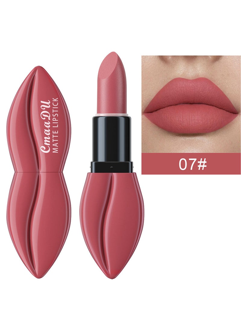 CmaaDu Lipstick Matte Velvet Long Lasting High Pigment Longwear Not Fade Waterproof Unique Weightless Lip Makeup for Women 1 Pcs - Image 1