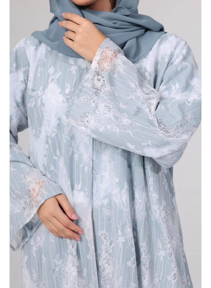 اكسا عباية ملونة انيقة تصميم لاسيه ABY1099