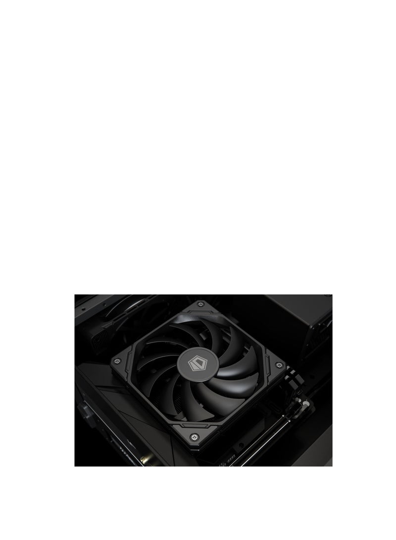 ID-COOLING IS-67-XT Black 67mm Height Low Profile CPU Cooler 6 Heatpipes CPU Air Cooler for HTPCs, ITX, and Small Form Factor Builds, 120x15mm Slim Fan, Support Intel LGA1700/1200/115X, AMD AM5/AM4 - Image 5