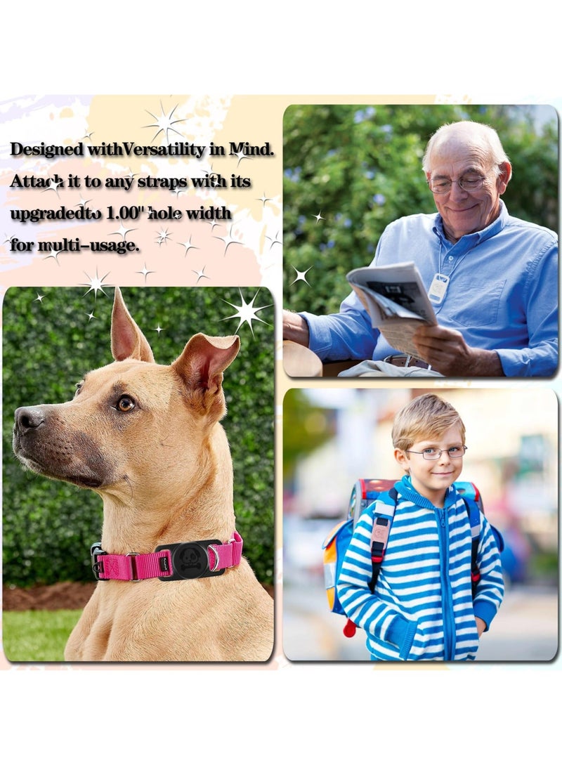 Y&D - 4 Pack Waterproof AirTag Dog Collar Holder - Silicone Loop for Apple AirTag, Keep Your Safe with Anti-Lost Air Tag Accessories - Image 1