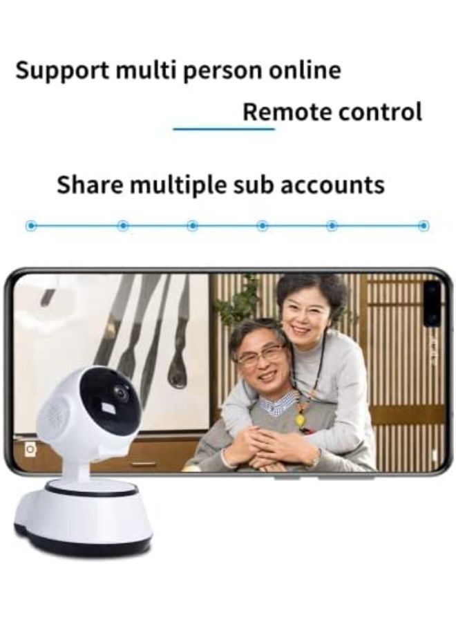 Wireless Network IP Camera 720P Video Recording Motion Detect with Two-Way Audio and Night Vision