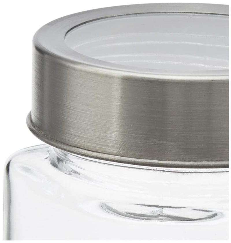CROCO JAR Cube Storage Containers | Set of 6 | Glass Jar with Air Tight Steel Lid, 300 ml each, Transparent Jars for Snacks, Pulses, Masala, Pickles, Cereals, Cookies, Dry Food - Image 5
