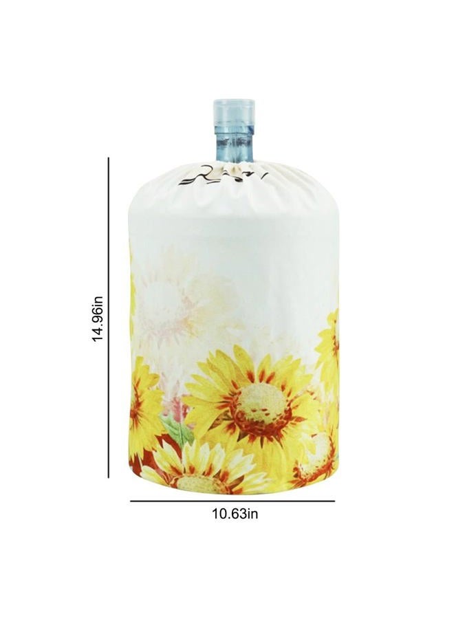 ZUYYON 5 Gallon Water Dispenser Barrel Dust Cover Water Cooler Dust Proof Cover for Decoration, Reusable Bottle Bucket Protector(Sunflower) - Image 2