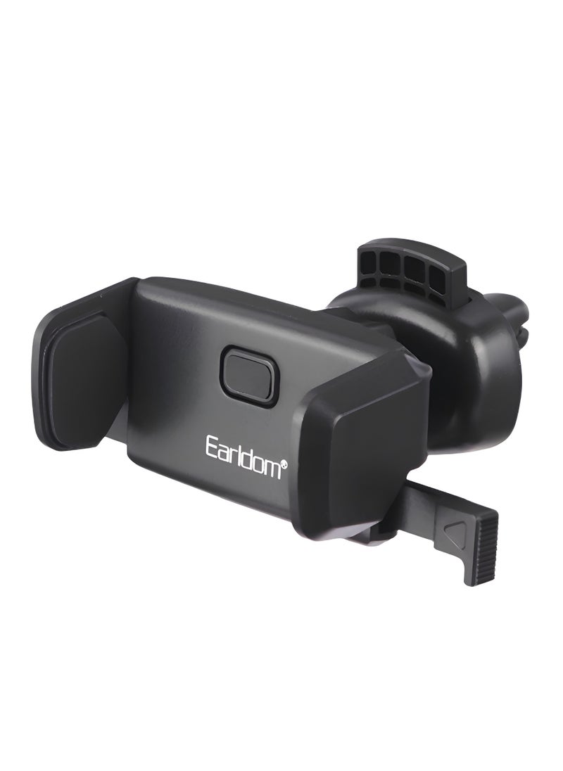 Earldom - Earldom ET-EH45 Car Phone Holder – 360° Rotation – Dedicated slot for charging the phone - Secure & Firm Air Vent Mount-BLACK - Image 1