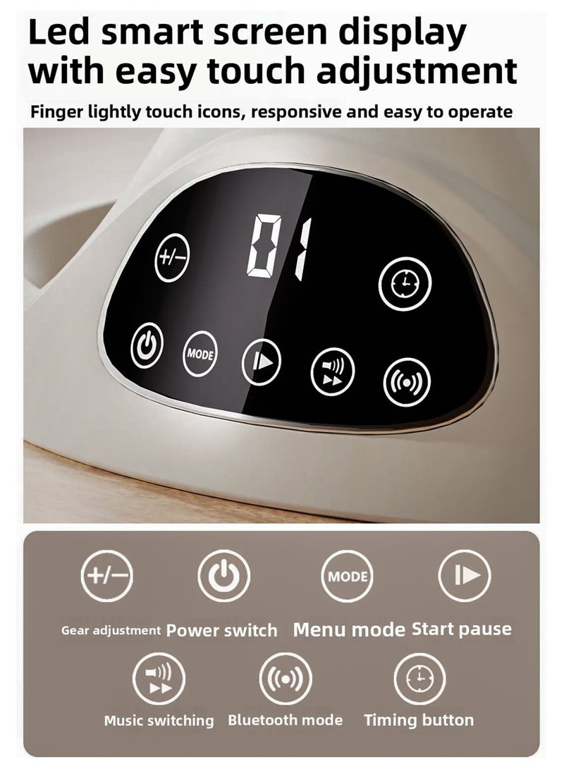 توشيونيكس أرجوحة كهربائية للأطفال حديثي الولادة من عمر 0 إلى 12 شهرًا مع موسيقى بلوتوث، جهاز تحكم عن بُعد، 5 سرعات هز، 3 أوضاع لمقعد مائل، شبكة ناموس، لعب قماشية، مؤقت، وسادة قابلة للغسل، تعمل بكابل USB أو بطاريات AAA – سرير محمول فاخر للنوم، مهد هزاز، كرسي هزاز، سرير استرخاء للأطفال - Image 4