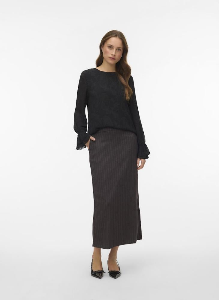 فيرو مودا بلوزة بأكمام طويلة بكشكشة من فيميشي - Image 4