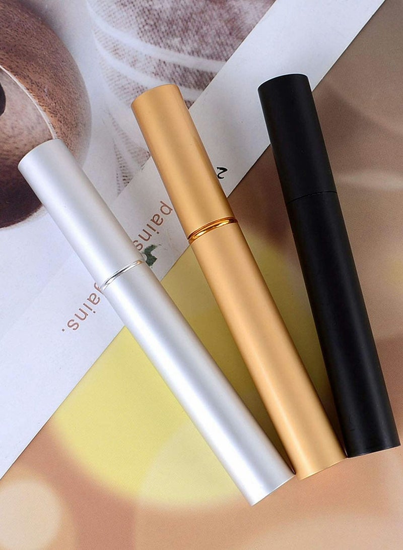 كاست ويف 9 قطع 5 مل أنابيب كحل فارغة مع عصا ، زجاجة سائلة من الألومنيوم لنمو الرموش ، حاوية ماسكارا قابلة لإعادة الملء ، قوارير شفاه محمولة لأداة عينة مستحضرات التجميل التجميلية DIY ، 3 ألوان - Image 4