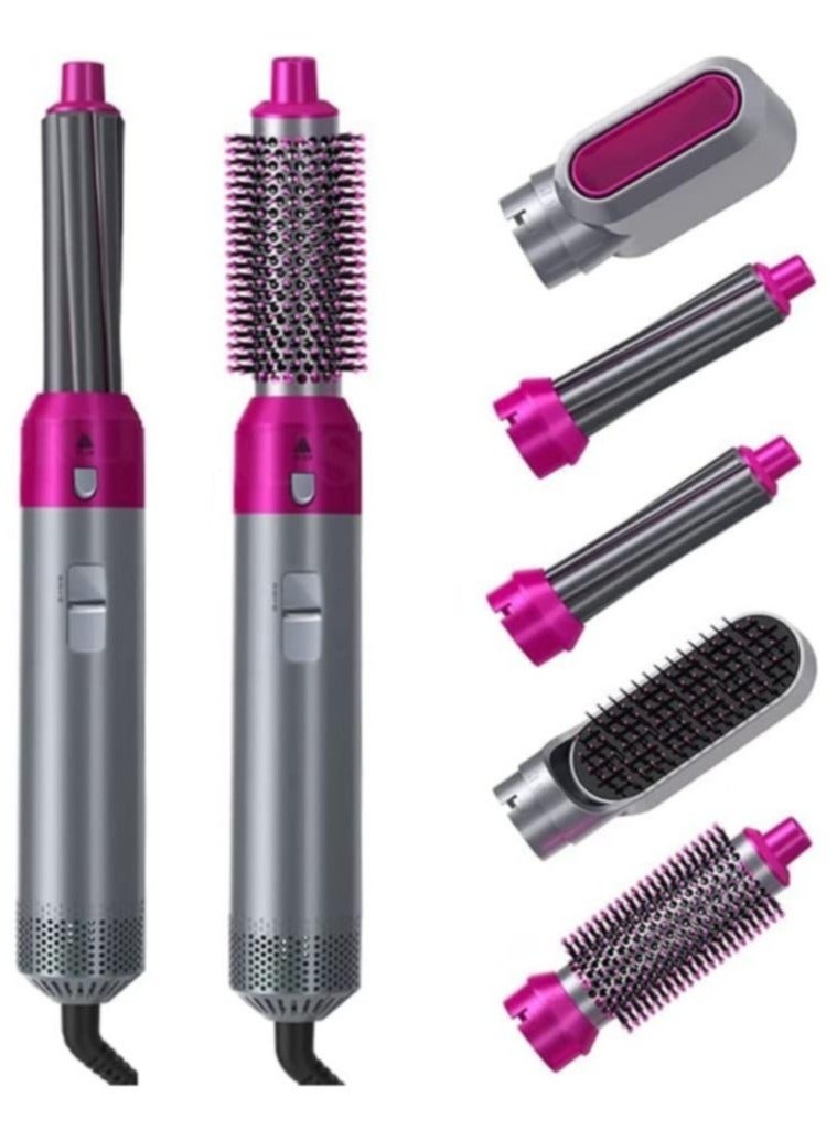 Airwrap Styler 5 in 1 Hair Dryer Hot Air Brush Styler Negative ​Ion Hair Straightener Volumizer Hair Curler Hot Air Wrap Comb Brush - Image 1