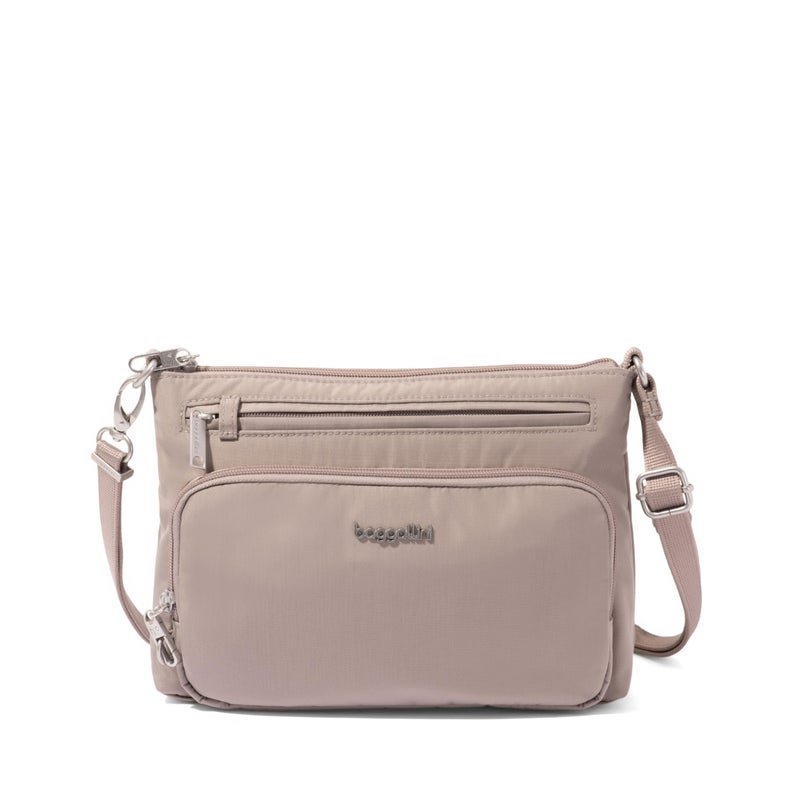 Baggallini Securtex Anti-Theft Keepsake Crossbody - 9.8â€x7â€x1.9" Travel Safe Bag w/Locking Zippers, Slash-Resistant, RFID - Image 1