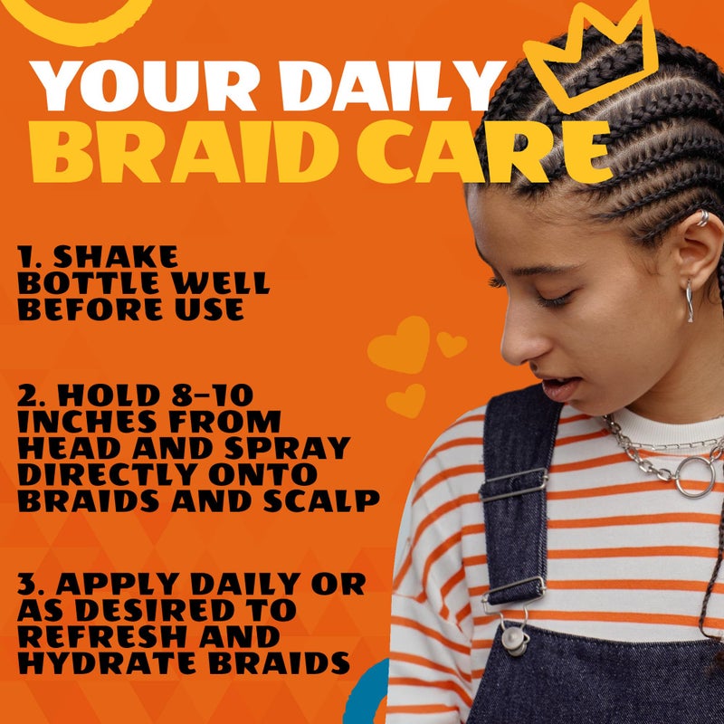 AllDay Locks Braid Spray - Refreshing Hydration for Braids, Dreadlocks, and More, Hydrating Hair Care for Braiding, Moisturizing Spray for Women and Men, Alleviates Itchy & Dry Scalp - 12 oz Bottle - Image 5