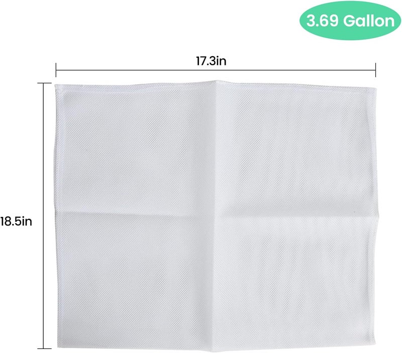 EJWOX Reusable Mesh Bags for 3.69 Gal/4.75 Gal Cross-beam Fruit Wine Press, 2 Pack Washable Filter Bag for Straining Food/Nut/Milk/Fruit Wine Juice - Image 3