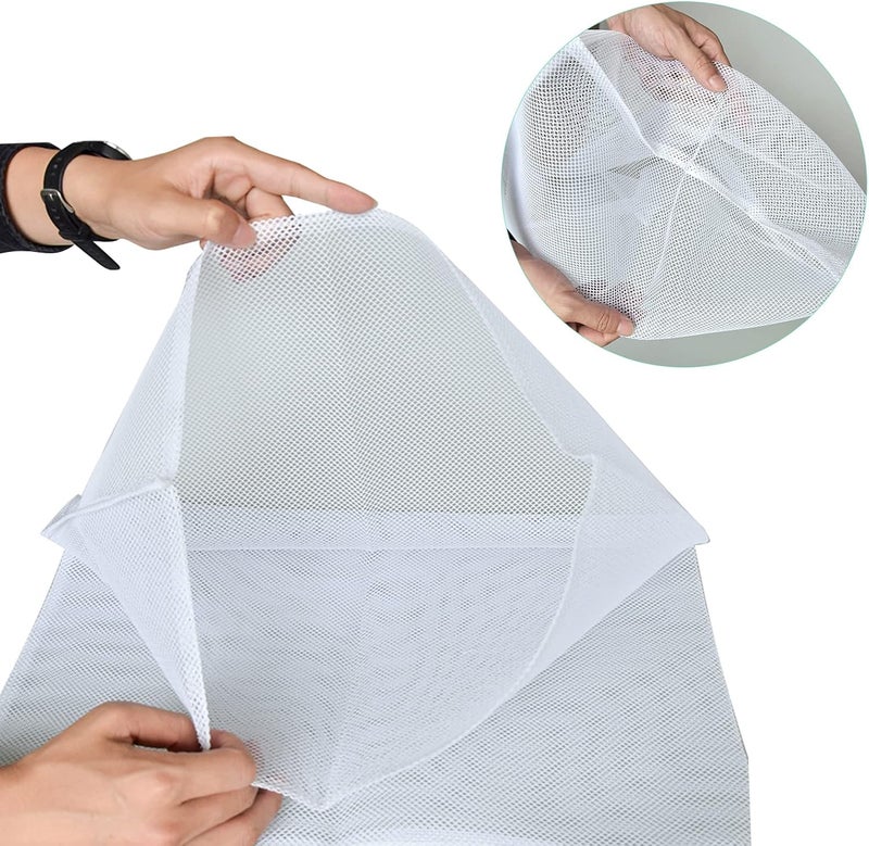 EJWOX Reusable Mesh Bags for 3.69 Gal/4.75 Gal Cross-beam Fruit Wine Press, 2 Pack Washable Filter Bag for Straining Food/Nut/Milk/Fruit Wine Juice - Image 4