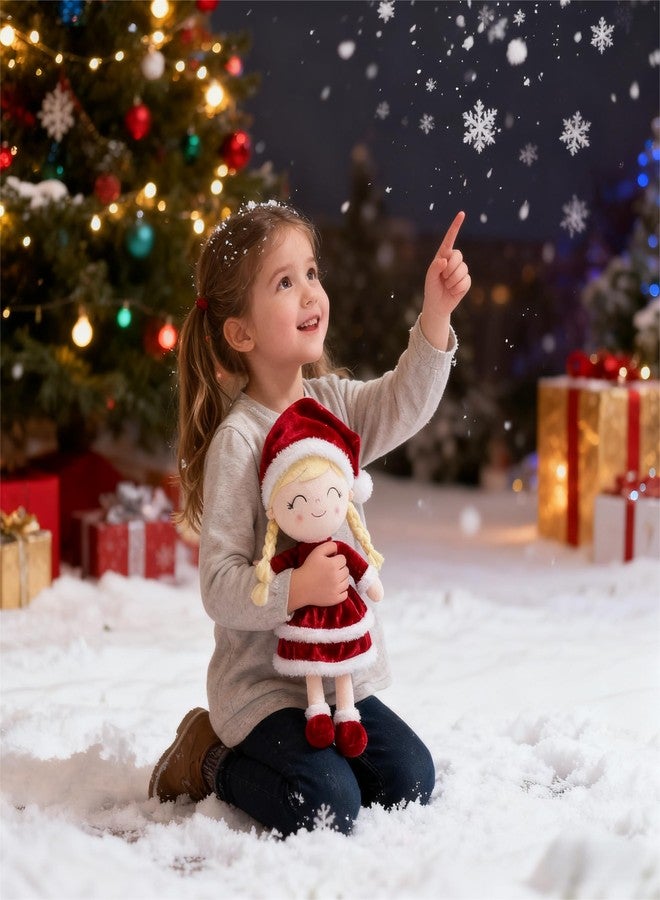 Gloveleya Soft Plush Doll Christmas Girl Dolls with Red Dress, Gift Box & Free Card - Perfect Holiday or Birthday Gift for Toddlers 2-8 Ages - Image 3