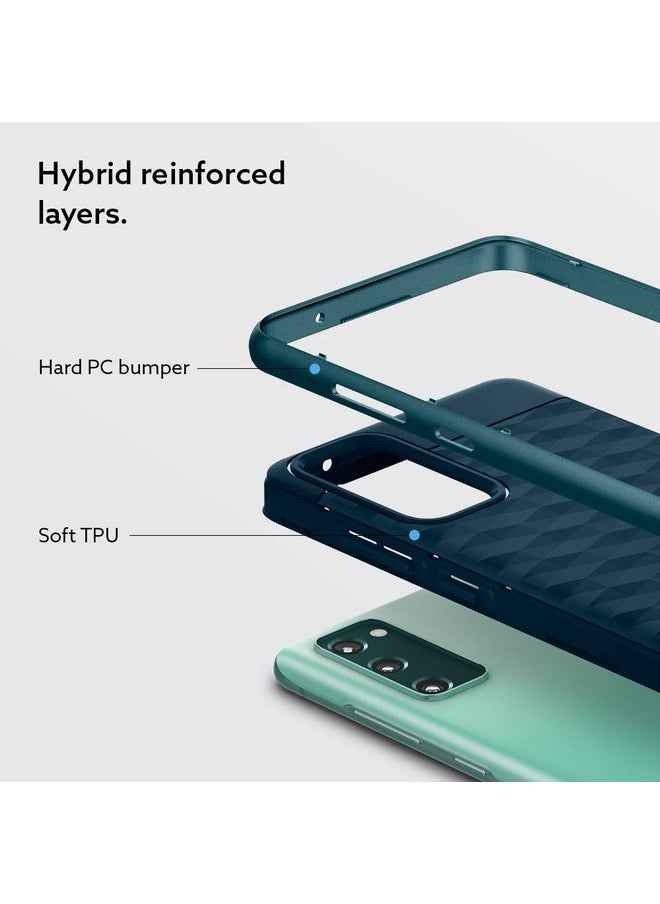 Caseology - CASEOLOGY by Spigen Parallax Back Cover Case Compatible with Galaxy S20 FE (TPU and PC | Aqua Green) - Image 1