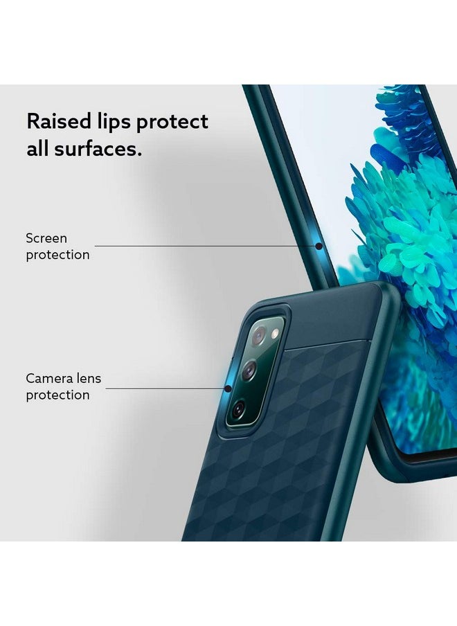 Caseology - CASEOLOGY by Spigen Parallax Back Cover Case Compatible with Galaxy S20 FE (TPU and PC | Aqua Green) - Image 1