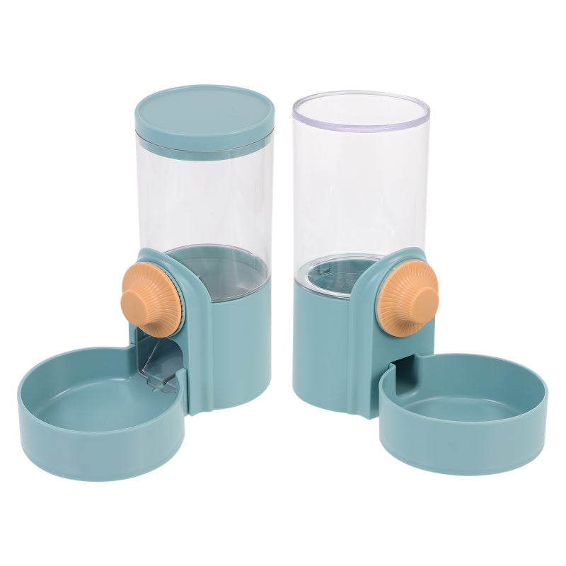 2Pcs Hanging Automatic Food Water Dispenser Pet Auto Feeder for Cat Dog - Image 1