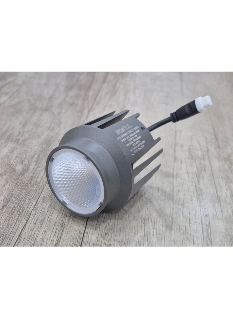 نوفيكس كشاف NOVEX بقوة 15 واط COB LED بدرجة 4000K – سبوت لايت عالي السطوع راكب بالسقف | إطار مضاد للوهج | هيكل متين من الألمنيوم | موديل NCOB-SL-15-4K - Image 1