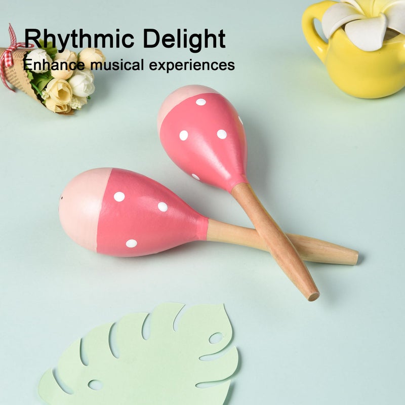 TDOCK Maracas for Adults Kids Babies, Wooden Maracas Shaker Musical Instrument - Image 5