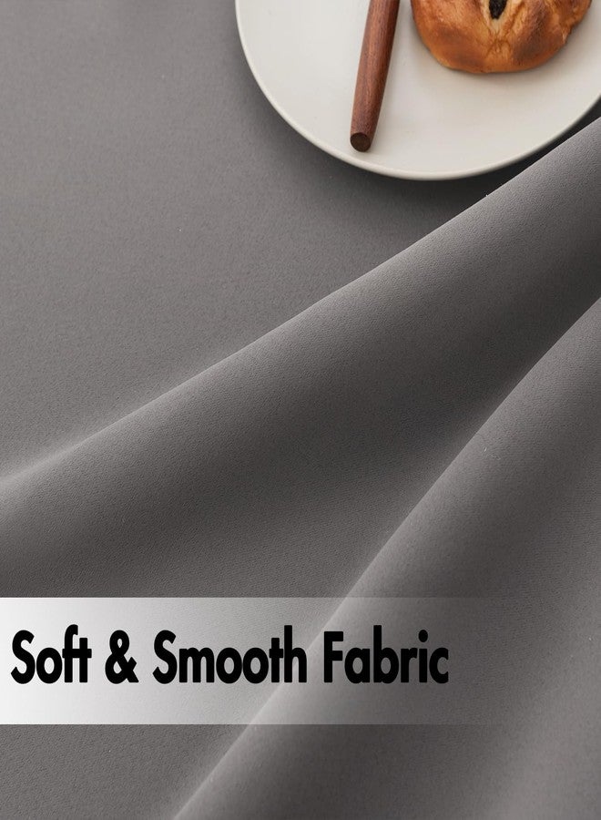 ANRODUO Back Tab Blackout Curtains for Bedroom Living Room, Rod Pocket Pinch Pleated Thermal Insulated Room Darkening Curtains 84 Inches Long 2 Panels, Grey, 42 x 84 Inch - Image 5