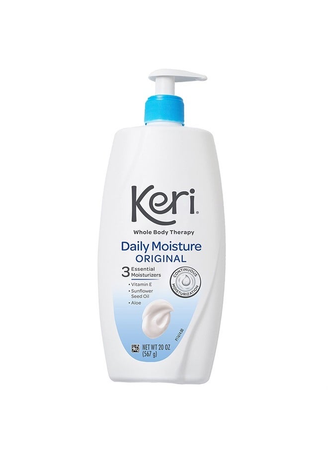 Keri Whole Body Therapy Original, Continuous Moisturization, 3 Essential Moisturizers (Vitamin E, Aloe and Sunflower Seed Oil), 20 Oz  - Image 1