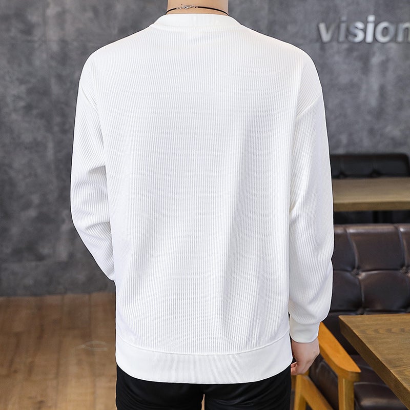 Men'S Autumn Urban Pullover Loose T-Shirt Breathable Men'S Long Sleeve - Image 5