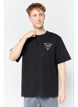 Reebok Men Sportswear Fit Short Sleeves Outdoor T-Shirt, Black  - Image 1