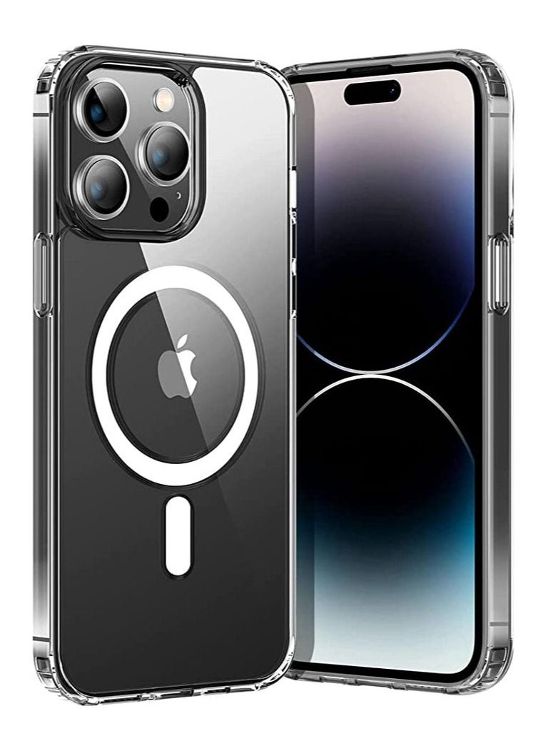 Color Fans - Classic Hybrid Magnetic Case for iPhone 15 Pro Max case Compatible with Magnetic Charging and HaloLock Shockproof Grade Protection Scratch-Resistant Back Clear - Image 1