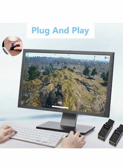 SYOSI موزع USB 3.0، 3 منافذ عالية السرعة، موصل وتشغيل، يعمل بالطاقة لأجهزة الكمبيوتر المحمولة، ومحركات أقراص فلاش USB، والقرص الصلب المحمول، ولوحة المفاتيح، والفأرة، والقرص الصلب المحمول، والطابعة، لجميع أجهزة USB، وسهل العمل في الخارج  - Image 4
