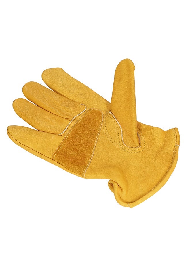 NIBEMINENT Non Slip Safety Worker Gardening Gloves Yellow  - Image 1