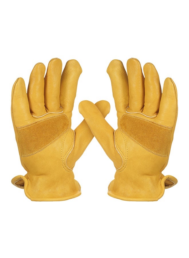NIBEMINENT Non Slip Safety Worker Gardening Gloves Yellow  - Image 5