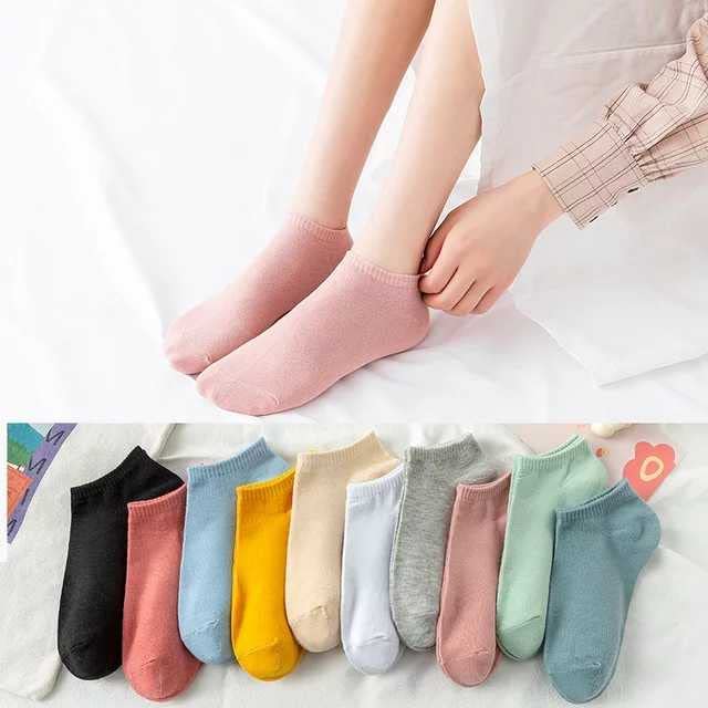 Creature Ankle Length Plain Colourful Socks For Women/Girls-Combo Free Size Pack of 5 Pairs(SCS-WS-07-P-05) - Image 4