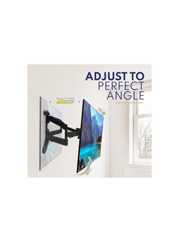 Generic - TV Wall Mount - Full Motion TV Mount - Wall TV Bracket Supports 40 To 85 Inches TV Screens Swivel of up to 180 degrees TV Wall Mount - Image 1