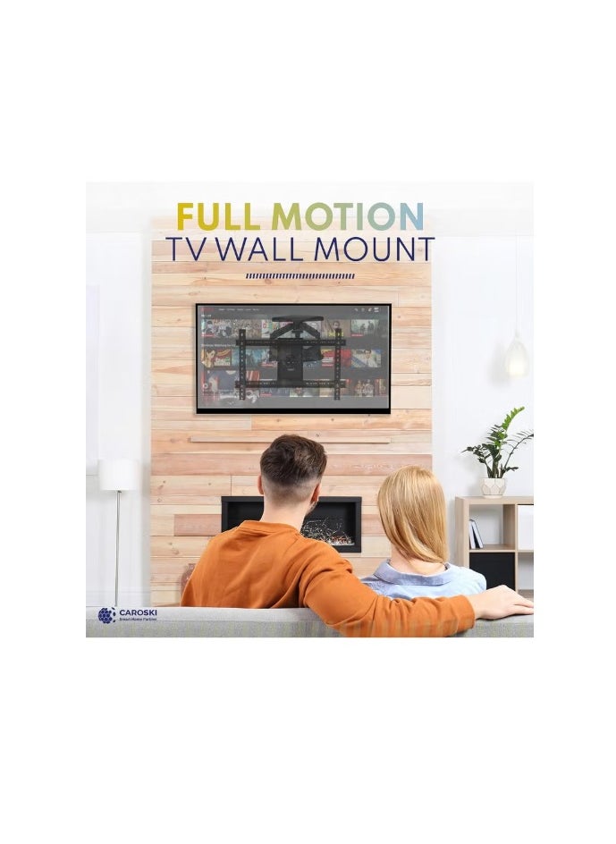 Generic - TV Wall Mount - Full Motion TV Mount - Wall TV Bracket Supports 40 To 85 Inches TV Screens Swivel of up to 180 degrees TV Wall Mount - Image 1