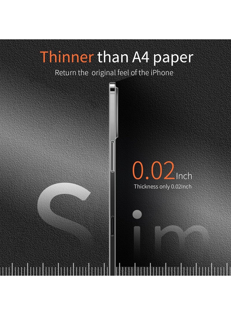Dataroad iPhone 16 Plus Slim Case – 0.2mm Paper-Thin Lightweight Case, Matte Finish PP Back Cover, Anti-Fingerprint & Yellowing Protection, Ultra-Slim Design, Compatible with iPhone 16 Plus 6.7 Inch