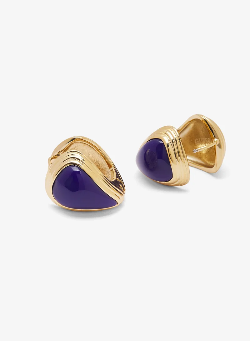 GUESS Logo 23Mm Polished Resin Huggies