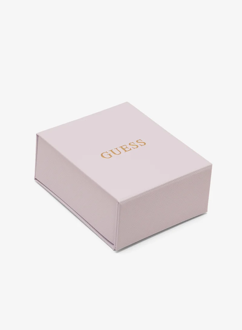 Guess  Logo 23Mm Polished Resin Huggies for Women | Best Price UAE