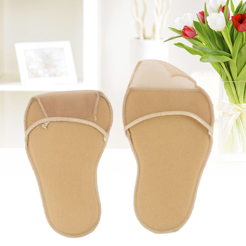 👕 وسائد ناعمة طويلة للقدم الأمامية حماية غير مرئية من الإسفنج لأحذية الكعب العالي لون كاكي - Image 1