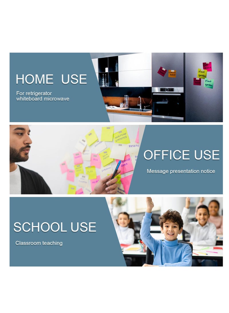 SOLARAE Neodymium Magnets, Self-Adhesive Magnets 20 x 10 x 2 mm, Self-Adhesive Flat Magnetic Plates, Rare Earth Magnets for Whiteboard, Fridge, Photos, Magnetic Strips, Magnetic Board, Crafts (Pack of 30) - Image 3