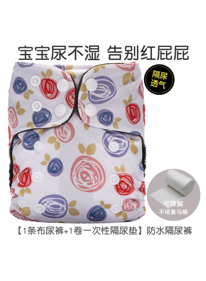 Newborn Baby Diaper Pants Polar Fleece Urine Ring Breathable Washable Baby Training Pants Waterproof Leak-proof Pants