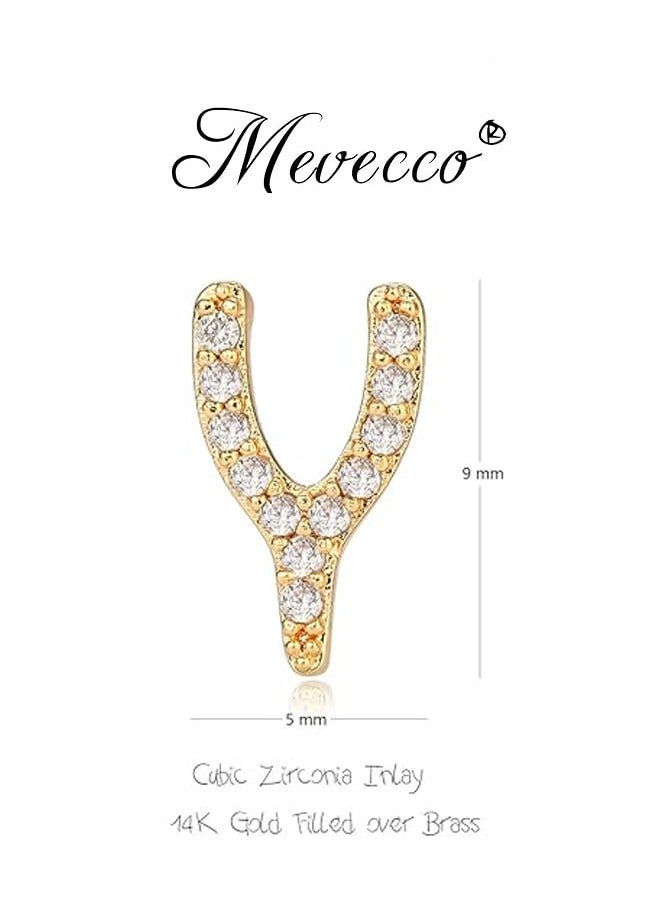 Mevecco Women Huggie Hoop Earrings Gold Ear Stud Cuff 14K Gold Filled Small Boho Beach Simple Delicate Handmade Hypoallergenic Jewelry Gift - Image 4