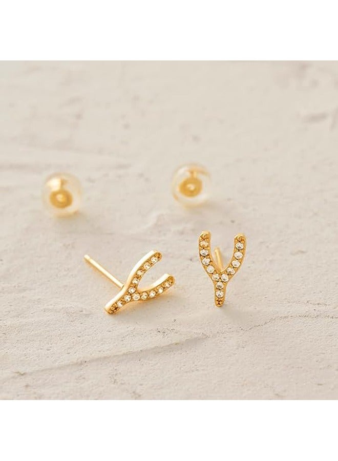 Mevecco Women Huggie Hoop Earrings Gold Ear Stud Cuff 14K Gold Filled Small Boho Beach Simple Delicate Handmade Hypoallergenic Jewelry Gift - Image 5