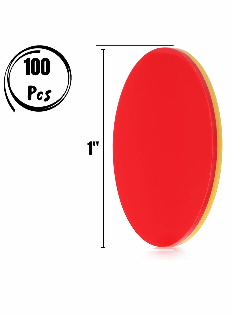 Y&D - Two Color Counters, 100 pcs, Counters for Kids Math, Math Red and Yellow Kids, Counting Chips, - Image 1