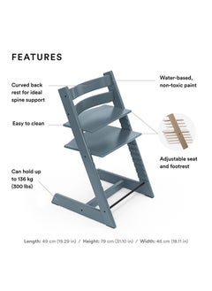 STOKKE Tripp Trapp Chair Plus Babyset - Fjord Blue  - Image 4